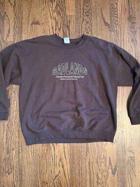 Vintage Embroidered Badlands Crew Neck